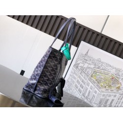Borsa tote Goyard Anjou Saint Louis Mini tela goyardine/pelle di vitello blu navy Borsa tote Goyard Anjou Saint Louis Mini tela goyardine/pelle di vitello blu navy