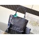 Replica di lusso Borsa tote Goyard Anjou Saint Louis Mini tela goyardine/pelle di vitello blu navy Imitazioni Cloni Borsa tote Goyard Anjou Saint Louis Mini tela goyardine/pelle di vitello blu navy firmate