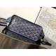 Replica di lusso Borsa tote Goyard Anjou Saint Louis Mini tela goyardine/pelle di vitello blu navy Imitazioni Cloni Borsa tote Goyard Anjou Saint Louis Mini tela goyardine/pelle di vitello blu navy firmate