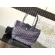 Replica di lusso Borsa tote Goyard Anjou Saint Louis Mini tela goyardine/pelle di vitello blu navy Imitazioni Cloni Borsa tote Goyard Anjou Saint Louis Mini tela goyardine/pelle di vitello blu navy firmate