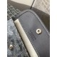 Replica di lusso Borsa tote Goyard Anjou Saint Louis Mini tela goyardine/pelle di vitello grigia Imitazioni Cloni Borsa tote Goyard Anjou Saint Louis Mini tela goyardine/pelle di vitello grigia firmate