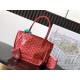 Replica di lusso Borsa tote Goyard Anjou Saint Louis Mini tela goyardine/pelle di vitello Rosso Imitazioni Cloni Borsa tote Goyard Anjou Saint Louis Mini tela goyardine/pelle di vitello Rosso firmate