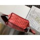 Replica di lusso Borsa tote Goyard Anjou Saint Louis Mini tela goyardine/pelle di vitello Rosso Imitazioni Cloni Borsa tote Goyard Anjou Saint Louis Mini tela goyardine/pelle di vitello Rosso firmate