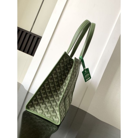 Cloni Borse Replica tote Goyard Villette Jacquard tela Verde firmate