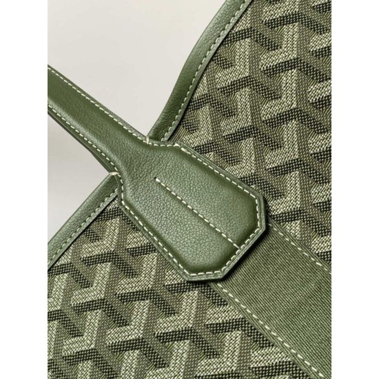 Cloni Borse Replica tote Goyard Villette Jacquard tela Verde firmate