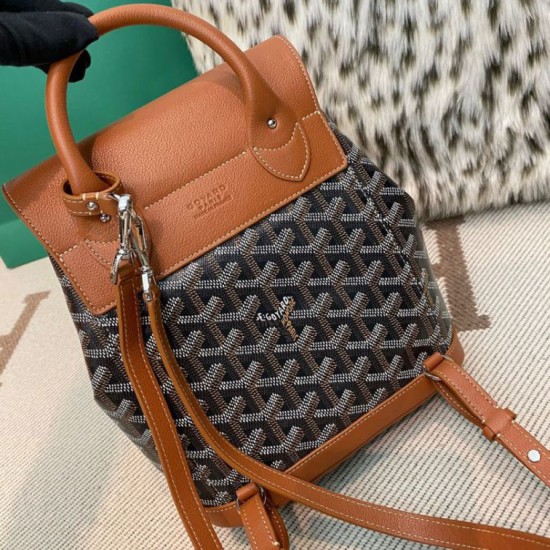 Cloni Zaino Goyard Alpin Mini Tela Goyardine marrone firmate