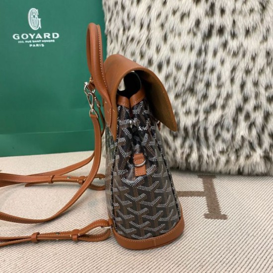 Cloni Zaino Goyard Alpin Mini Tela Goyardine marrone firmate