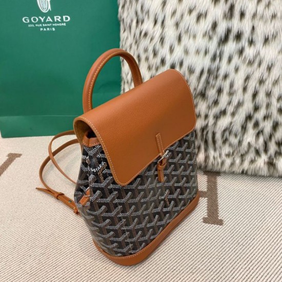 Cloni Zaino Goyard Alpin Mini Tela Goyardine marrone firmate