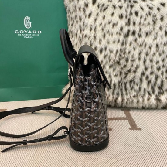 Replica di lusso Zaino Goyard Alpin Mini Tela Goyardine Nero Imitazioni Cloni Zaino Goyard Alpin Mini Tela Goyardine Nero firmate