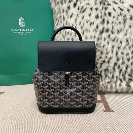 Replica di lusso Zaino Goyard Alpin Mini Tela Goyardine Nero Imitazioni Cloni Zaino Goyard Alpin Mini Tela Goyardine Nero firmate