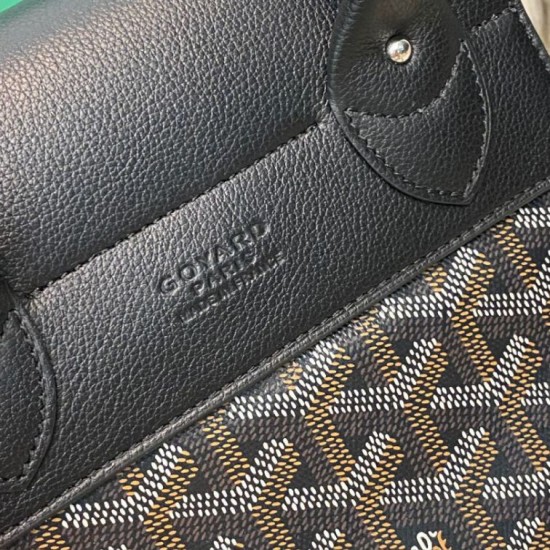 Replica di lusso Zaino Goyard Alpin Mini Tela Goyardine Nero Imitazioni Cloni Zaino Goyard Alpin Mini Tela Goyardine Nero firmate
