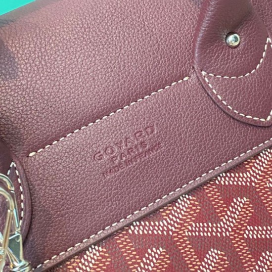 Replica di lusso Zaino Goyard Alpin Mini Tela Goyardine Borgogna Imitazioni Cloni Zaino Goyard Alpin Mini Tela Goyardine Borgogna firmate