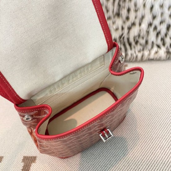 Replica di lusso Zaino Goyard Alpin Mini Tela Goyardine rossa Imitazioni Cloni Zaino Goyard Alpin Mini Tela Goyardine rossa firmate