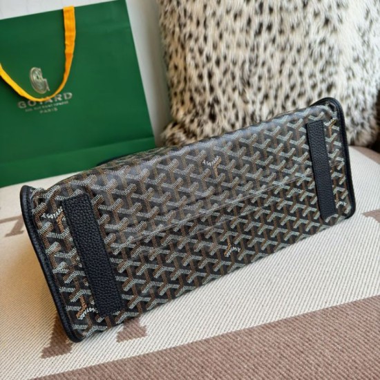 Replica di lusso Borsa tote Goyard Hardy PM tela goyardine Nero Imitazioni Cloni Borsa tote Goyard Hardy PM tela goyardine Nero firmate