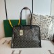 Replica di lusso Borsa tote Goyard Hardy PM tela goyardine Nero Imitazioni Cloni Borsa tote Goyard Hardy PM tela goyardine Nero firmate