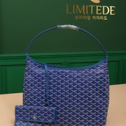 Replica Perfetta Borsa Hobo Goyardine Boheme Blu firmate