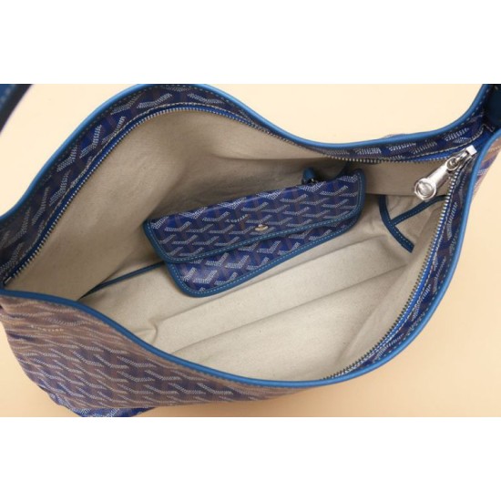 Replica di lusso Borsa Hobo Goyardine Boheme Blu Imitazioni Replica Perfetta Borsa Hobo Goyardine Boheme Blu firmate