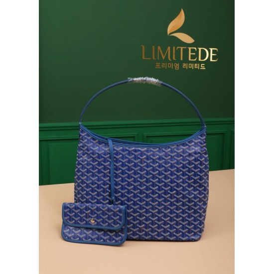 Replica di lusso Borsa Hobo Goyardine Boheme Blu Imitazioni Replica Perfetta Borsa Hobo Goyardine Boheme Blu firmate