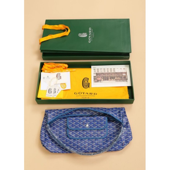 Replica di lusso Borsa Hobo Goyardine Boheme Blu Imitazioni Replica Perfetta Borsa Hobo Goyardine Boheme Blu firmate