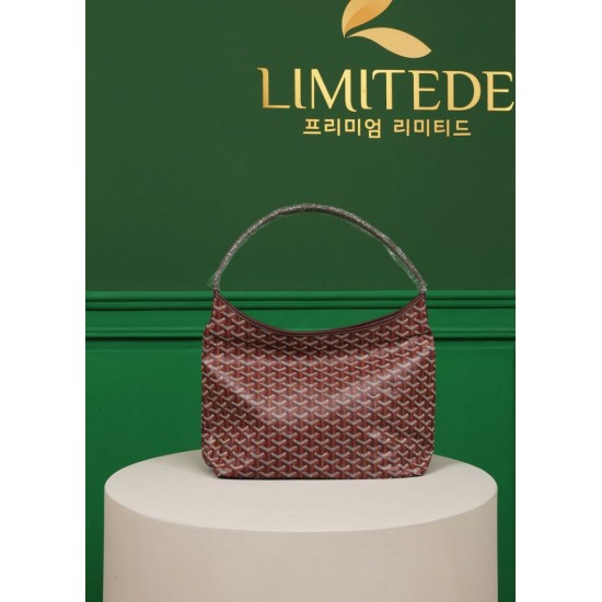 Replica di lusso Borsa Hobo Goyardine Boheme Borgogna Imitazioni Cloni Borsa Hobo Goyardine Boheme Borgogna firmate