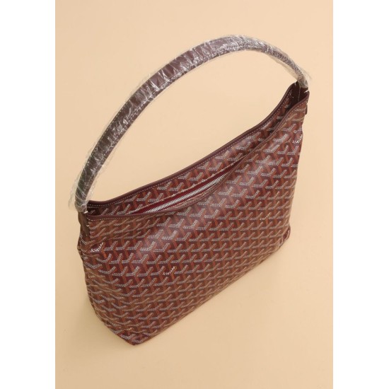 Replica di lusso Borsa Hobo Goyardine Boheme Borgogna Imitazioni Cloni Borsa Hobo Goyardine Boheme Borgogna firmate