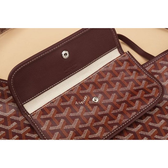 Replica di lusso Borsa Hobo Goyardine Boheme Borgogna Imitazioni Cloni Borsa Hobo Goyardine Boheme Borgogna firmate