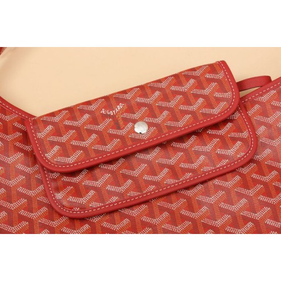 Replica di lusso Borsa Hobo Goyardine Boheme Rosso Imitazioni Cloni Borsa Hobo Goyardine Boheme Rosso firmate