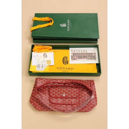 Replica di lusso Borsa Hobo Goyardine Boheme Rosso Imitazioni Cloni Borsa Hobo Goyardine Boheme Rosso firmate