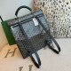 Replica di lusso Zaino morbido Goyard Saint Léger in tela Goyardine nera Imitazioni Cloni Zaino morbido Goyard Saint Léger in tela Goyardine nera firmate