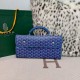 Cloni Zaino morbido Goyard Saint Léger in tela Goyardine Blu firmate
