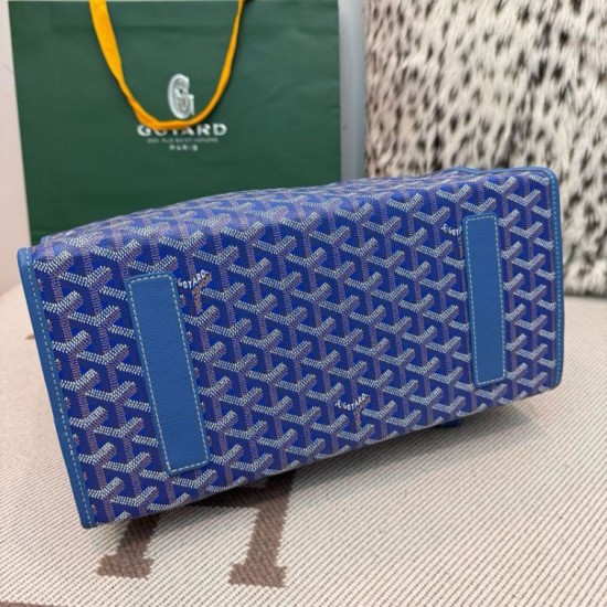 Cloni Zaino morbido Goyard Saint Léger in tela Goyardine Blu firmate