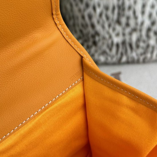 Replica di lusso Zaino morbido Goyard Saint Léger in tela Goyardine Giallo Imitazioni Cloni Zaino morbido Goyard Saint Léger in tela Goyardine Giallo firmate