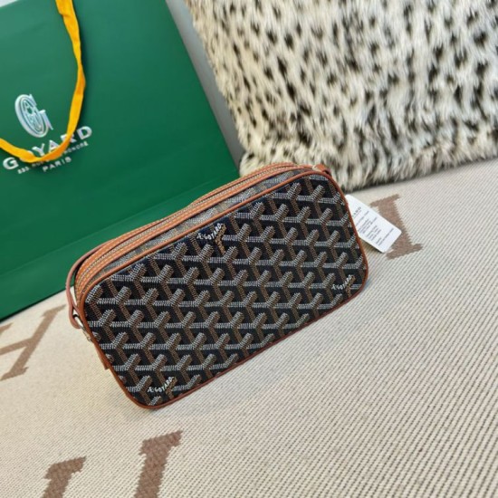 Replica di lusso Borse Alta Qualità Goyard Cap-Vert PM Tela Goyardine marrone Imitazioni Cloni Borse Replica Alta Qualità Goyard Cap-Vert PM Tela Goyardine marrone firmate
