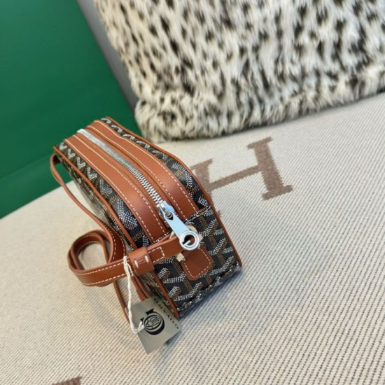 Replica di lusso Borse Alta Qualità Goyard Cap-Vert PM Tela Goyardine marrone Imitazioni Cloni Borse Replica Alta Qualità Goyard Cap-Vert PM Tela Goyardine marrone firmate