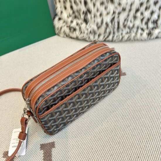 Replica di lusso Borse Alta Qualità Goyard Cap-Vert PM Tela Goyardine marrone Imitazioni Cloni Borse Replica Alta Qualità Goyard Cap-Vert PM Tela Goyardine marrone firmate