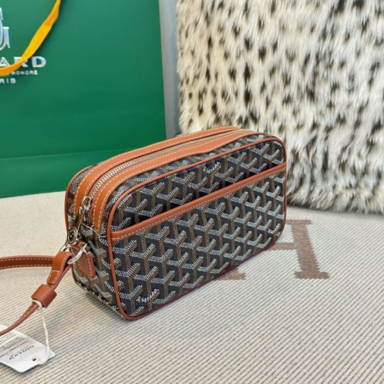 Replica di lusso Borse Alta Qualità Goyard Cap-Vert PM Tela Goyardine marrone Imitazioni Cloni Borse Replica Alta Qualità Goyard Cap-Vert PM Tela Goyardine marrone firmate