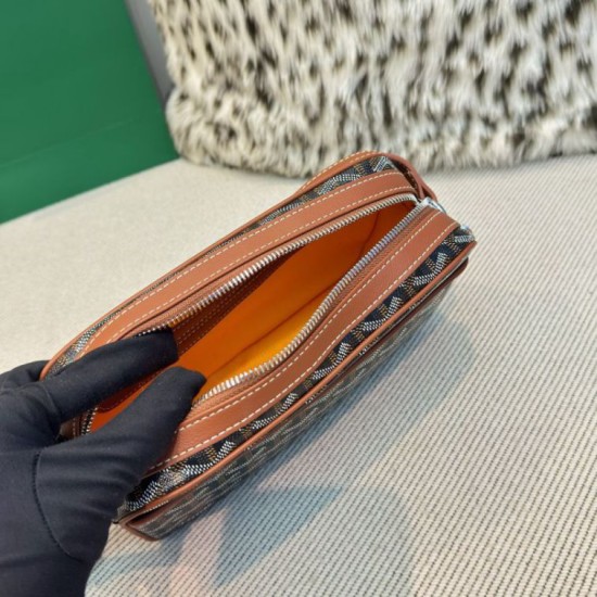 Replica di lusso Borse Alta Qualità Goyard Cap-Vert PM Tela Goyardine marrone Imitazioni Cloni Borse Replica Alta Qualità Goyard Cap-Vert PM Tela Goyardine marrone firmate