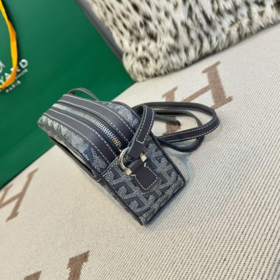 Replica di lusso Borsa Goyard Cap-Vert PM Tela Goyardine grigia Imitazioni Cloni Borsa Goyard Cap-Vert PM Tela Goyardine grigia firmate