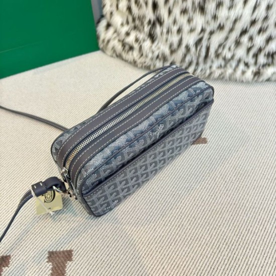 Replica di lusso Borsa Goyard Cap-Vert PM Tela Goyardine grigia Imitazioni Cloni Borsa Goyard Cap-Vert PM Tela Goyardine grigia firmate