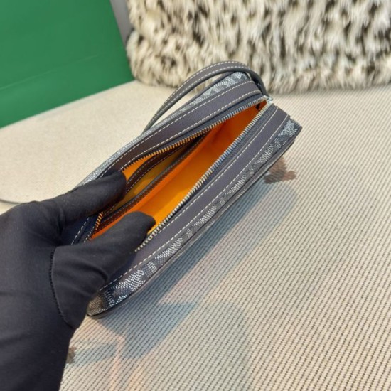Replica di lusso Borsa Goyard Cap-Vert PM Tela Goyardine grigia Imitazioni Cloni Borsa Goyard Cap-Vert PM Tela Goyardine grigia firmate