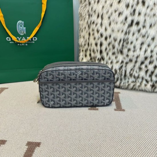 Replica di lusso Borsa Goyard Cap-Vert PM Tela Goyardine grigia Imitazioni Cloni Borsa Goyard Cap-Vert PM Tela Goyardine grigia firmate