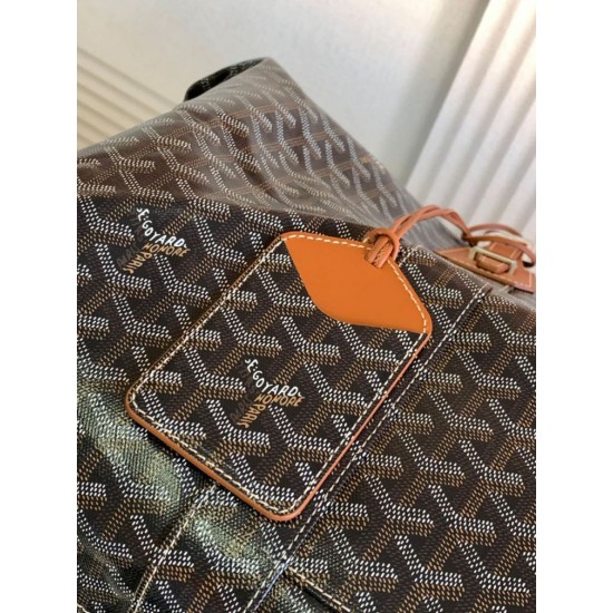 Replica di lusso Borsa da viaggio Goyard Boeing 55 marrone Imitazioni Cloni Borsa da viaggio Goyard Boeing 55 marrone firmate