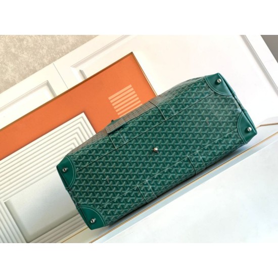 Replica di lusso Borsa da viaggio Goyard Boeing 55 verde Imitazioni Cloni Borsa da viaggio Goyard Boeing 55 verde firmate
