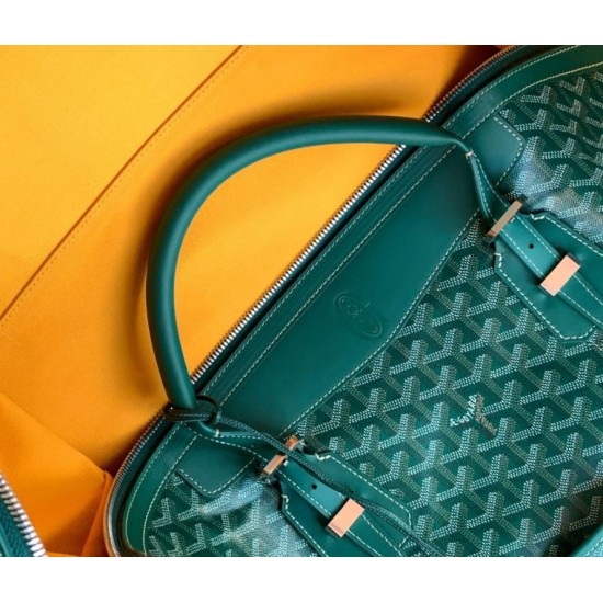 Replica di lusso Borsa da viaggio Goyard Boeing 55 verde Imitazioni Cloni Borsa da viaggio Goyard Boeing 55 verde firmate
