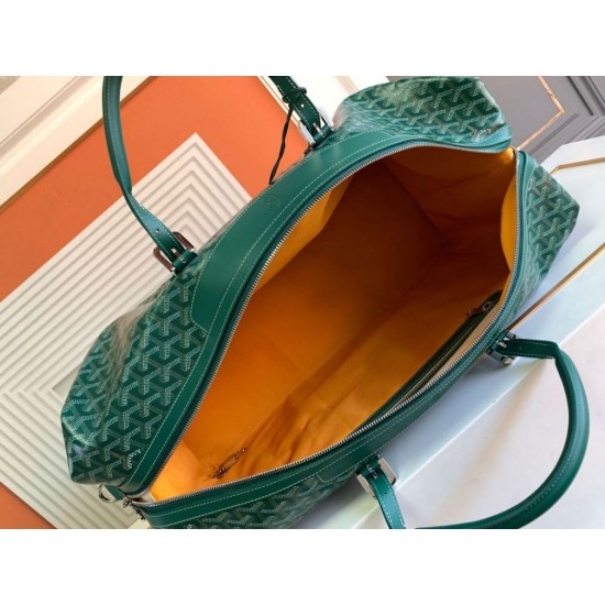 Replica di lusso Borsa da viaggio Goyard Boeing 55 verde Imitazioni Cloni Borsa da viaggio Goyard Boeing 55 verde firmate