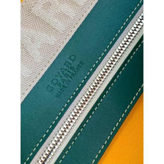 Replica di lusso Borsa da viaggio Goyard Boeing 55 verde Imitazioni Cloni Borsa da viaggio Goyard Boeing 55 verde firmate