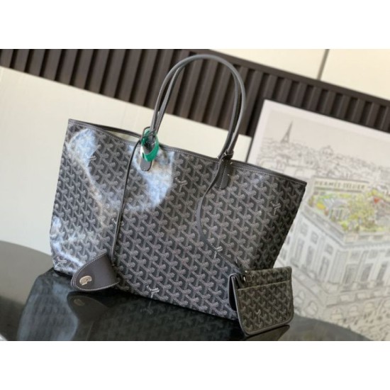 Cloni Borse tote Goyard Saint Louis PM/GM Spalmata Goyardine Grigio firmate