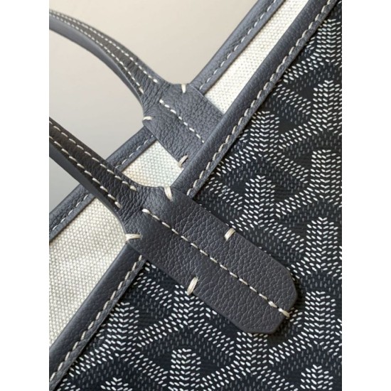 Cloni Borse tote Goyard Saint Louis PM/GM Spalmata Goyardine Grigio firmate
