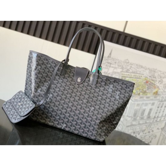 Cloni Borse tote Goyard Saint Louis PM/GM Spalmata Goyardine Grigio firmate