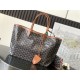 Cloni Borse tote Goyard Saint Louis PM/GM Spalmata Goyardine marrone firmate